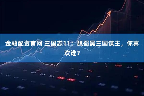 金融配资官网 三国志11：魏蜀吴三国谋主，你喜欢谁？