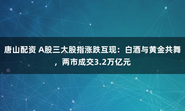 唐山配资 A股三大股指涨跌互现：白酒与黄金共舞，两市成交3.2万亿元
